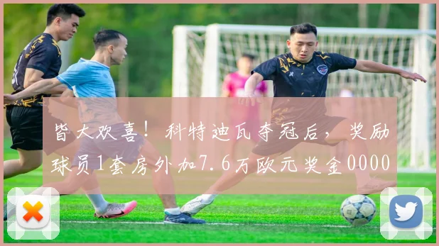 皆大欢喜！科特迪瓦夺冠后，奖励球员1套房外加7.6万欧元奖金0000644