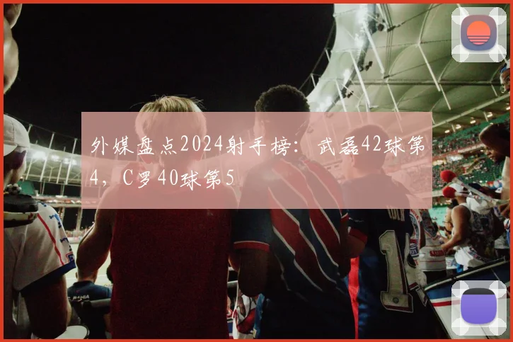 外媒盘点2024射手榜：武磊42球第4，C罗40球第5