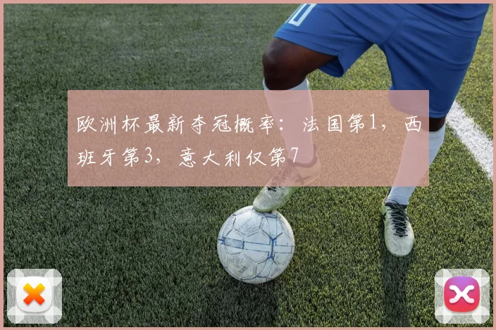 欧洲杯最新夺冠概率：法国第1，西班牙第3，意大利仅第7